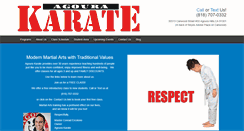 Desktop Screenshot of agourakarate.com